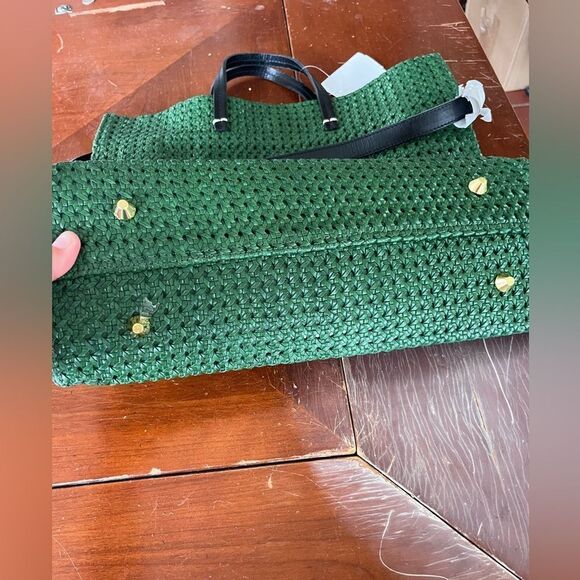 Clare V Green Woven Tote Bag - Picture 15 of 15
